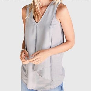 Garnet Hill silk organic cotton top